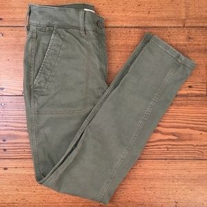 Anne Taylor Loft Olive Pants Size 2 Flat Front